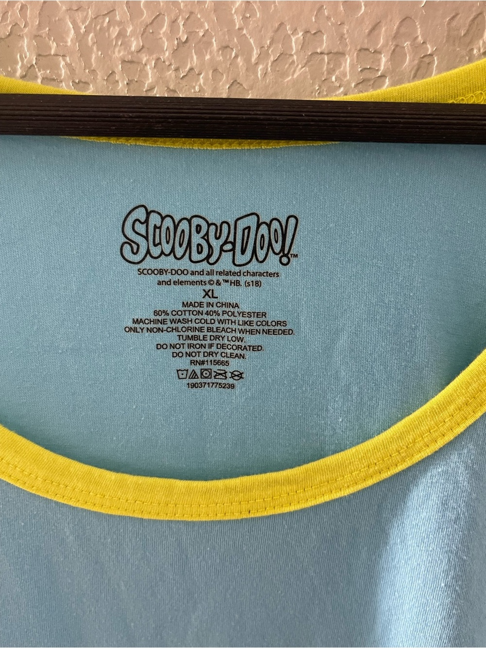 Y2K Scooby-Doo Kids Tie-Dye Graphic Tank Top - Light Blue Size XL - Picture 6 of 6